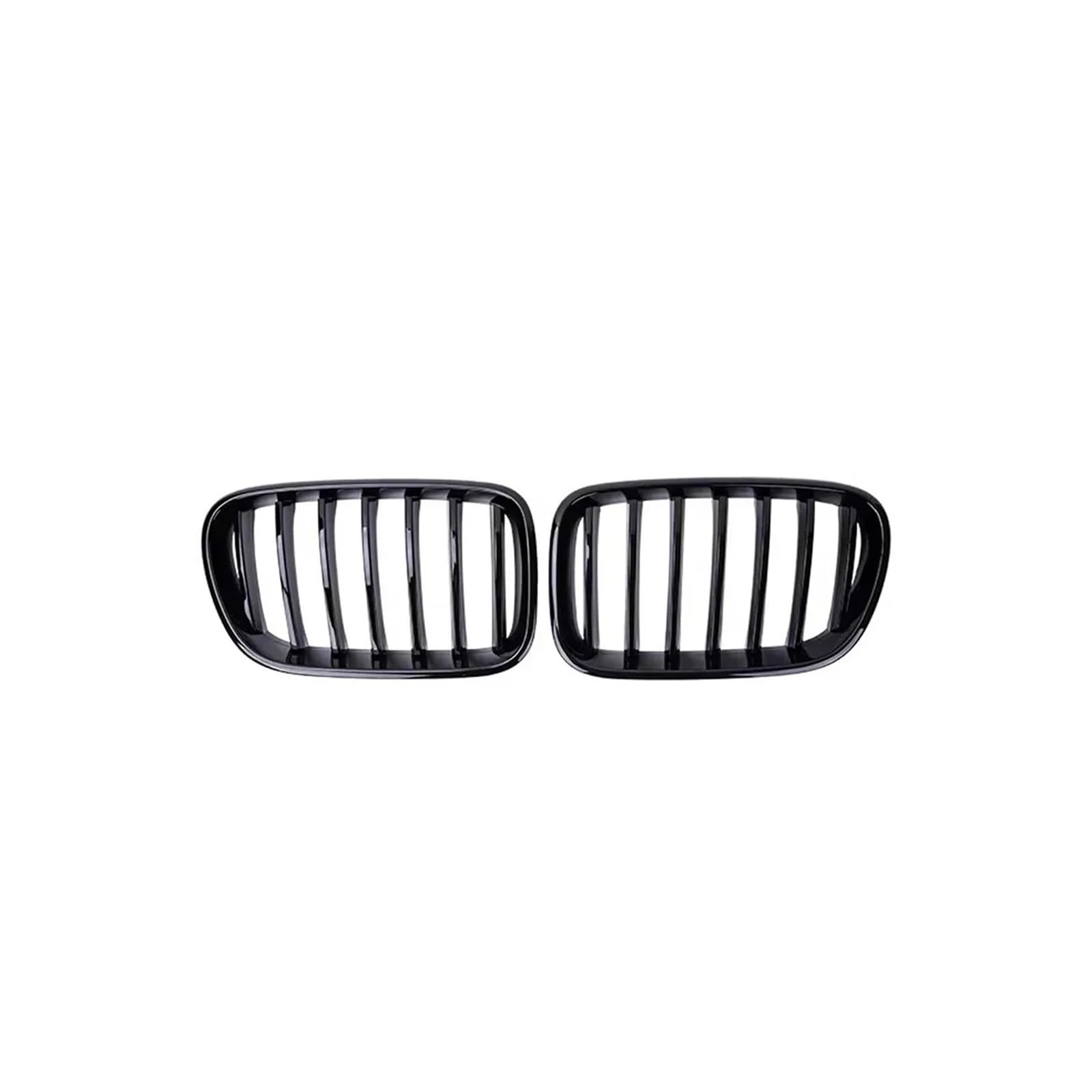 Kühlergrill Für X3 F25 2010-2013 Auto Vorderen Stoßfänger Haube Gitter Chrom Silber Diamanten Kühlergrill Vorne(Single-Glossy Black) von GBGWRMRYX