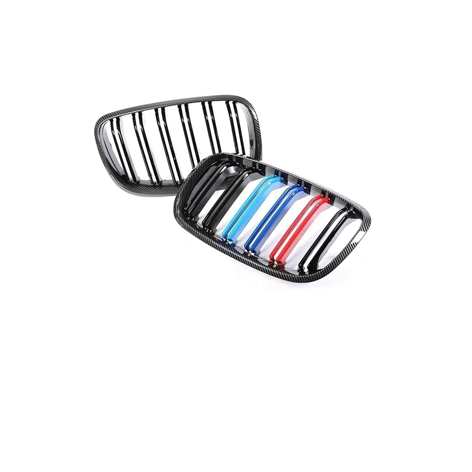 Kühlergrill Für X5 Für X6 35d 30i 50i E70 E71 2007-2013 Front Niere Carbon Kühlergrill Kühler Racing Grill Kühlergrill Vorne(Dual Carbon 3) von GBGWRMRYX