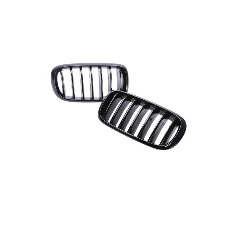 Kühlergrill Für X5 Für X6 F15 F16 2014-2018 Auto Vorderen Stoßfänger Nieren Kühlergrills Kühlergrill Vorne(Single Gloss Black) von GBGWRMRYX