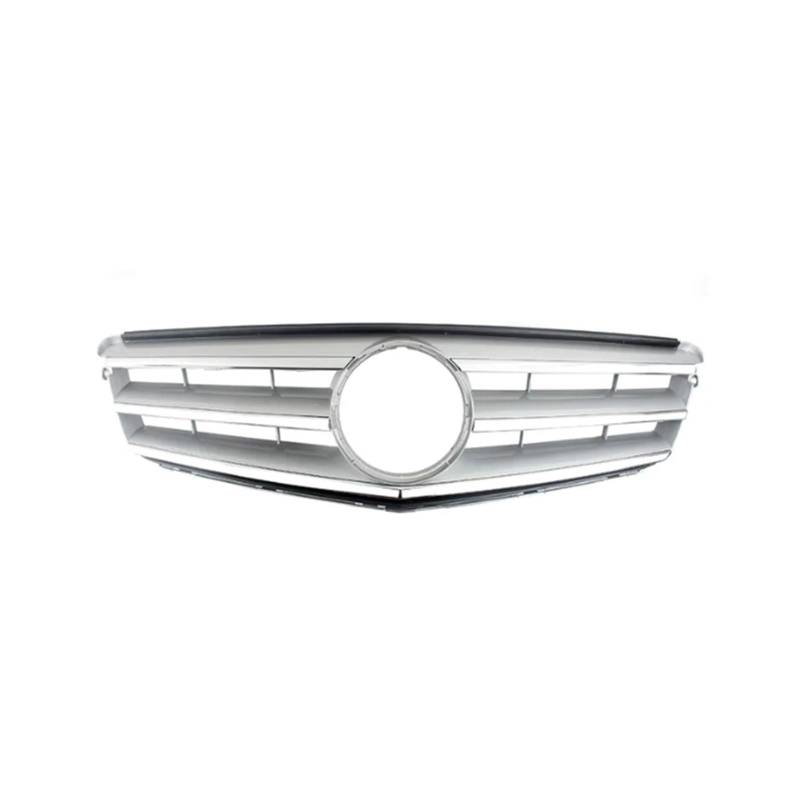 Kühlergrill Kühlergrill Für Die Frontstoßstange Auto Für C-Klasse W204 C180 C200 C300 C350 2008-2014 Kühlergrill Vorne(Silver) von GBGWRMRYX