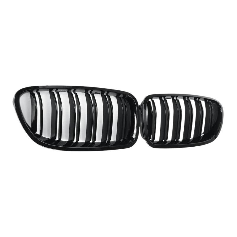Kühlergrill Vorne 1 Paar Für 5er F10 F11 F18 520d 530d 540i 2010-2016 2017 Auto Front Nieren Sportgrill Dual Lamellen Racing Grill Front Kühlergrill von GBGWRMRYX