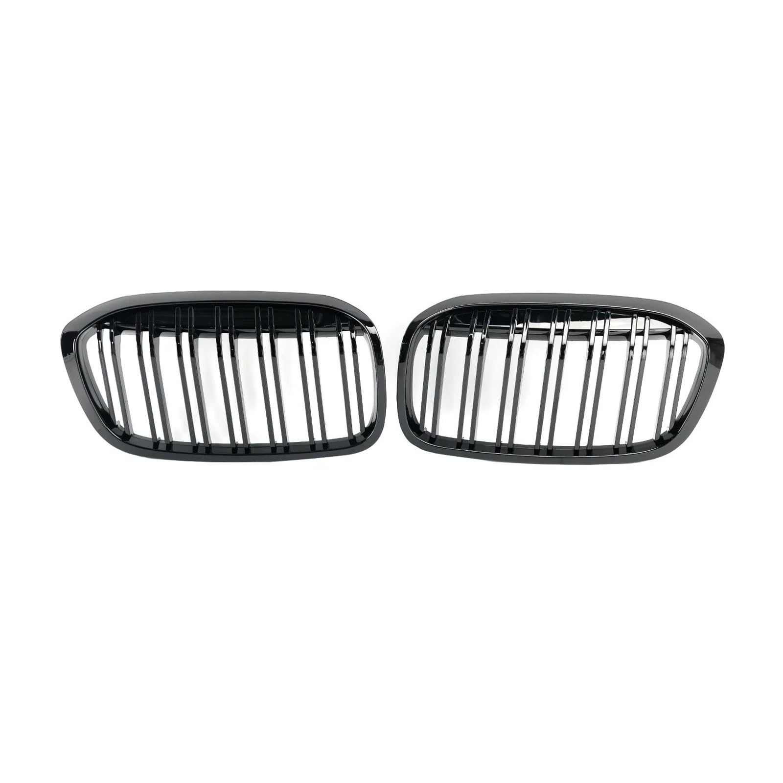 Kühlergrill Vorne 2 STÜCKE Für 2er F45 F46 2018 2019 2020 2021 Auto-Frontnierengrill Schwarz Glänzender Kühlergrill Frontkühlergrill Front Kühlergrill von GBGWRMRYX