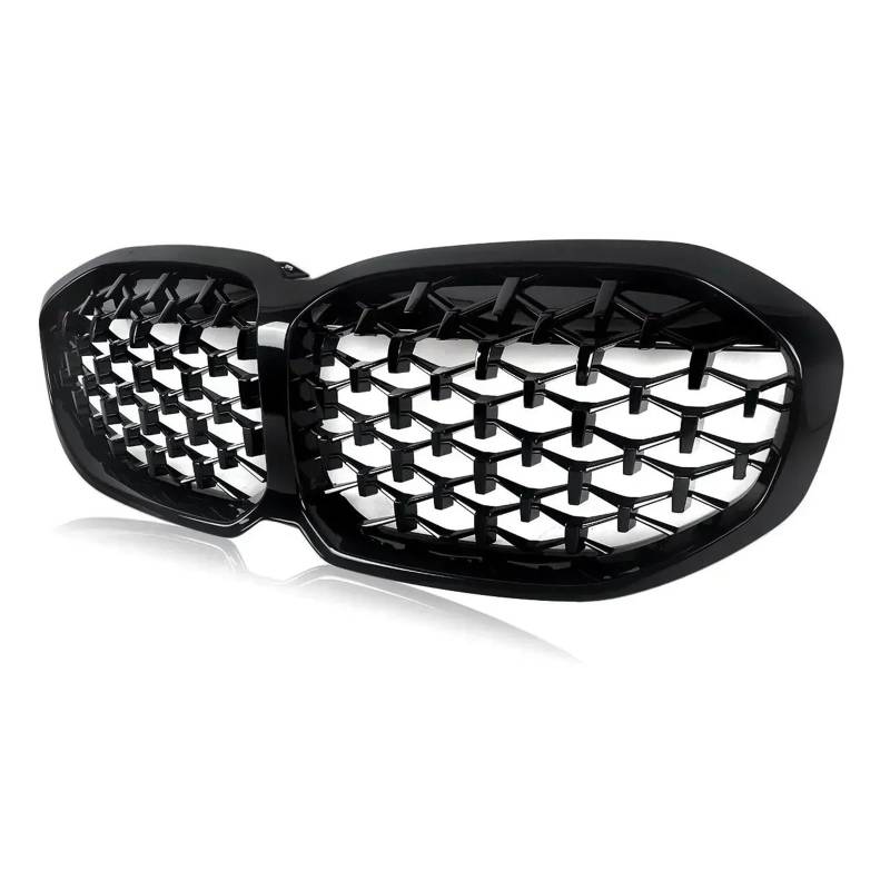 Kühlergrill Vorne FÜR 1 Serie F40 2020 + Auto Vorderen Stoßfänger Grill Grill Diamant Stil VORNE NIERE Grill Glanz SCHWARZ ABS Zubehör Front Kühlergrill von GBGWRMRYX