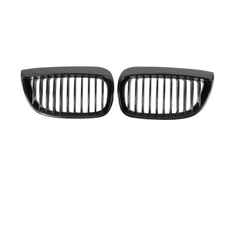 Kühlergrill Vorne Für 1er E81 E87 128i 130i 135i M Style 2004 2005 2006 Auto Front Bottom Bumper Grills Cover Facelift Racing Grille Front Kühlergrill(Single Gloss Black) von GBGWRMRYX