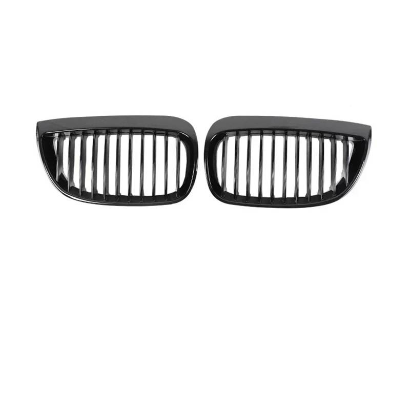 Kühlergrill Vorne Für 1er E81 E87 Facelift M Style 2004-2011 2010 Auto-Renngrill Frontstoßstange Nieren Schwarz Glänzend Grillabdeckung Front Kühlergrill(Single Gloss 04-06) von GBGWRMRYX