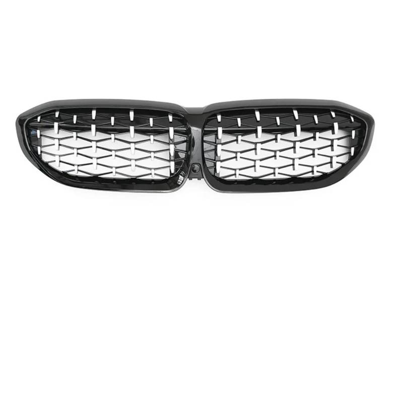 Kühlergrill Vorne Für 3er G20 G21 318i 320i 320d 330i 340i 340d 2019 2020 2021 2022 Auto-Front-Kühlergitter-Kühlergrill Nierengrill Front Kühlergrill(Black Silver) von GBGWRMRYX