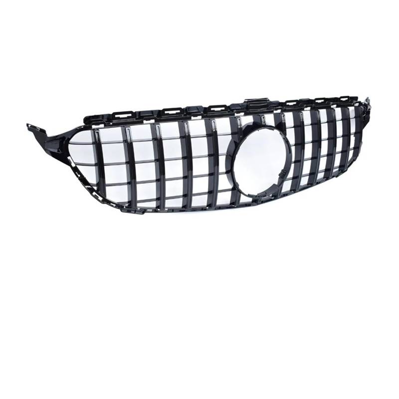 Kühlergrill Vorne Für C-Klasse W205 Aloon S205 Kombi A205 Cabrio C205 Coupé 2015-2020 Auto-Ersatz-Frontkühlergrill Diamonds Grill Front Kühlergrill(2018-2020 Black) von GBGWRMRYX