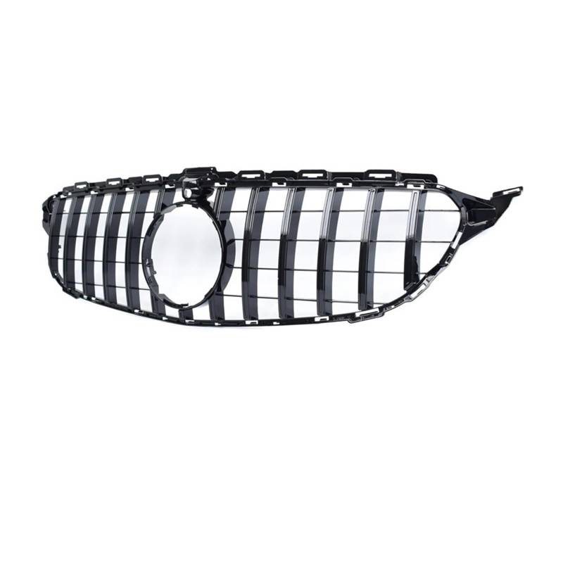 Kühlergrill Vorne Für C-Klasse W205 Aloon S205 Kombi A205 Cabrio C205 Coupé 2015-2020 Auto-Ersatz-Frontkühlergrill Diamonds Grill Front Kühlergrill(Cam 2015-2017 Black) von GBGWRMRYX