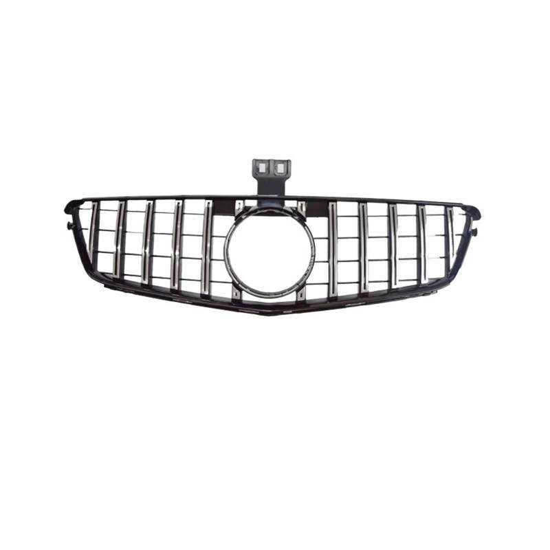 Kühlergrill Vorne Für C W204 C43 C180 C200 C250 C300 Für GT Diamond 2007-2014 Auto-Tuning Perfect Match Frontstoßstangengrill Haubengrill Front Kühlergrill(G Silver) von GBGWRMRYX