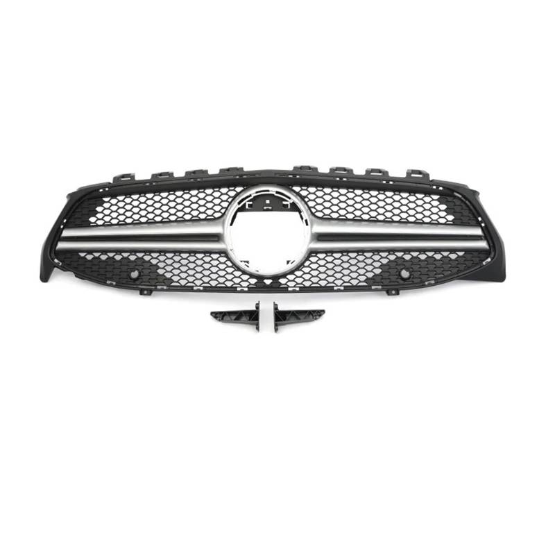 Kühlergrill Vorne Für CLA Für GT Diamond Für W118 CLA180 CLA200 CLA250 CLA260 CLA45 2019-2023 Frontstoßstangengrill Schwarz Silber Front Kühlergrill(C Sliver WO) von GBGWRMRYX