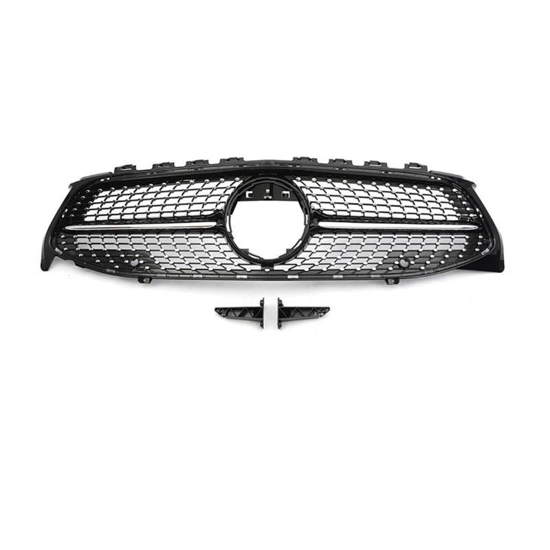 Kühlergrill Vorne Für CLA Für GT Diamond Für W118 CLA180 CLA200 CLA250 CLA260 CLA45 2019-2023 Frontstoßstangengrill Schwarz Silber Front Kühlergrill(Diamond Black WO) von GBGWRMRYX