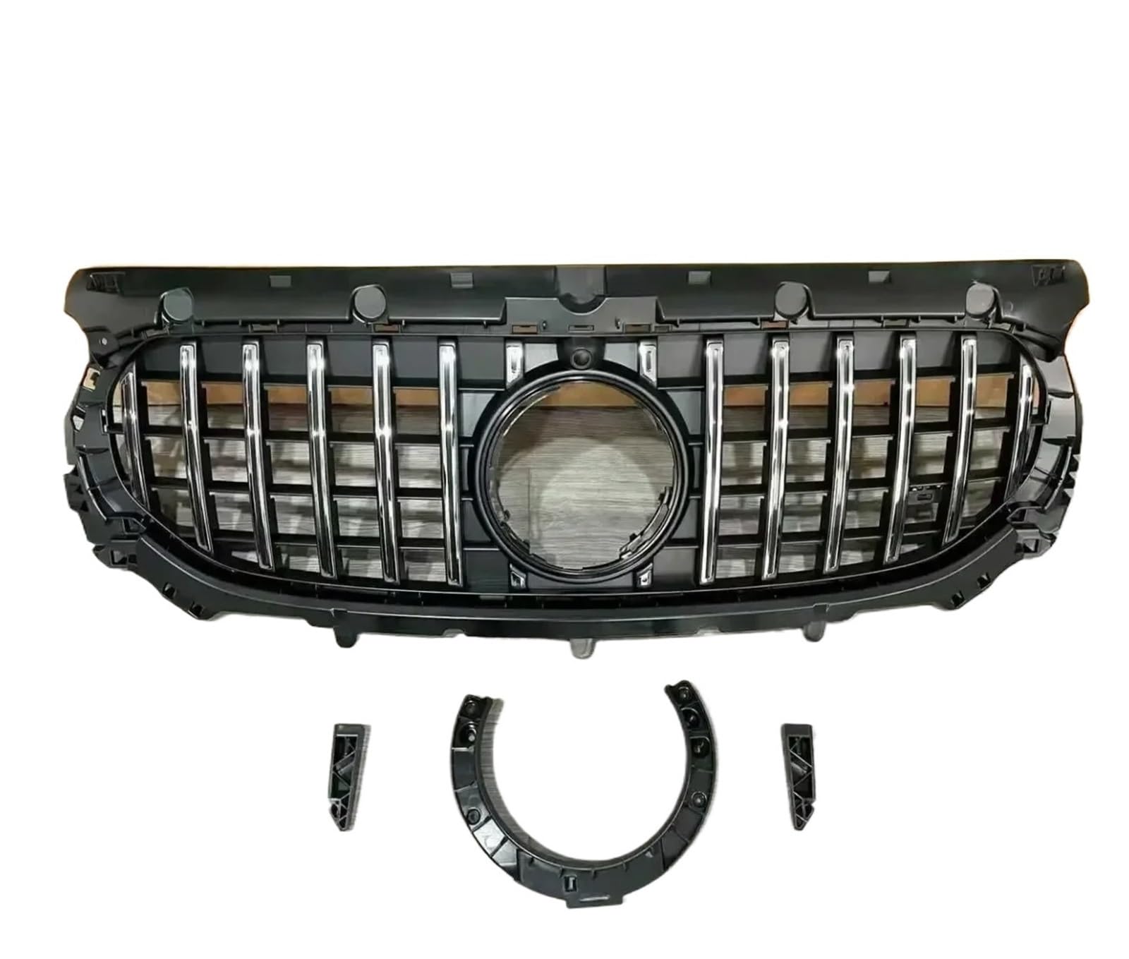 Kühlergrill Vorne Für GLA-Klasse H247 Für GLA 200 250 260 GLA45 GLA35 Für GT 2020-2024 Auto-Renngrills ABS-Styling Frontstoßstangengrill Front Kühlergrill(2024 A Chrome) von GBGWRMRYX