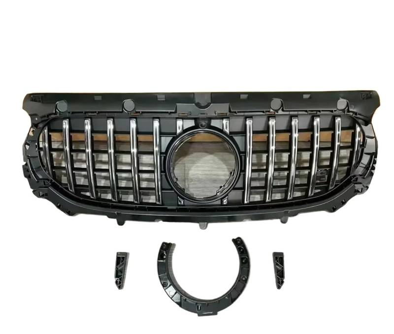 Kühlergrill Vorne Für GLA-Klasse H247 Für GLA 200 250 260 GLA45 GLA35 Für GT 2020-2024 Auto-Renngrills ABS-Styling Frontstoßstangengrill Front Kühlergrill(2024 A Chrome) von GBGWRMRYX