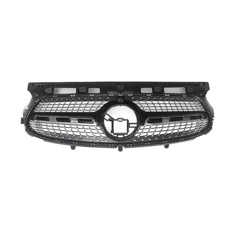 Kühlergrill Vorne Für GLA-Klasse Sport H247 Für GLA 200 250 Für GT-Stil 2020-2023 2024 Auto Frontstoßstange Renngitter ABS Tuning Body Kits Front Kühlergrill(Diamonds-Black) von GBGWRMRYX
