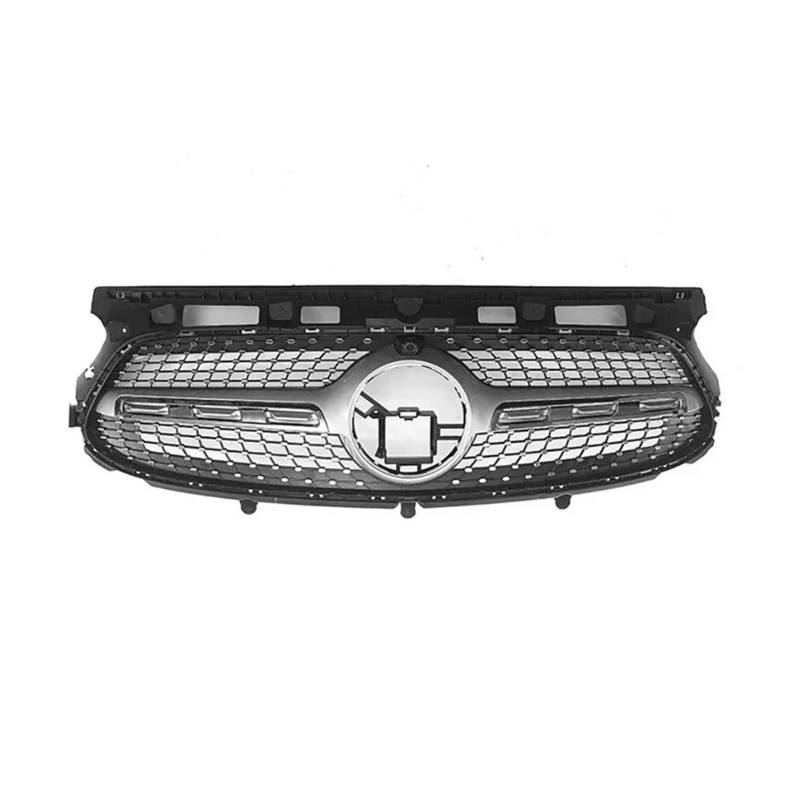 Kühlergrill Vorne Für GLA-Klasse Sport H247 Für GLA 200 250 Für GT-Stil 2020-2023 2024 Auto Frontstoßstange Renngitter ABS Tuning Body Kits Front Kühlergrill(Diamonds-Silver) von GBGWRMRYX