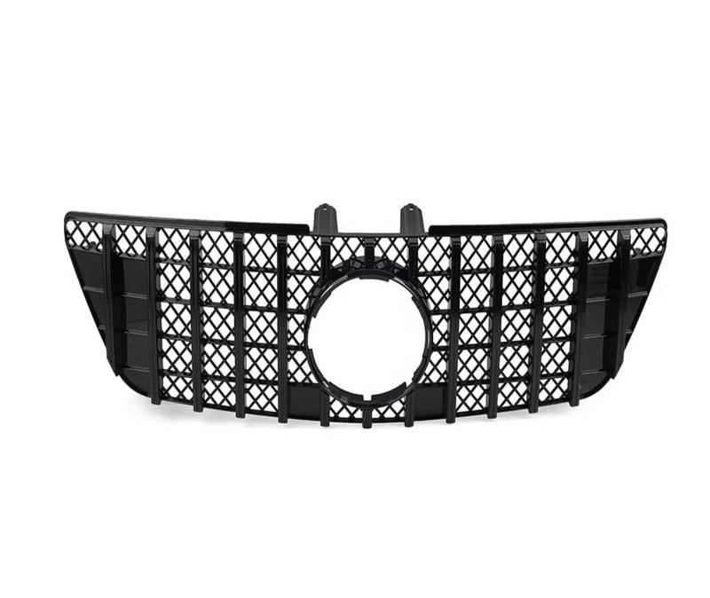Kühlergrill Vorne Für W164 ML320 ML350 ML550 Für GTR Stil 2009 2010 2011 2012 Auto Vorderen Stoßfänger Grill Kühler Racing Haube Grille Front Kühlergrill(Black) von GBGWRMRYX