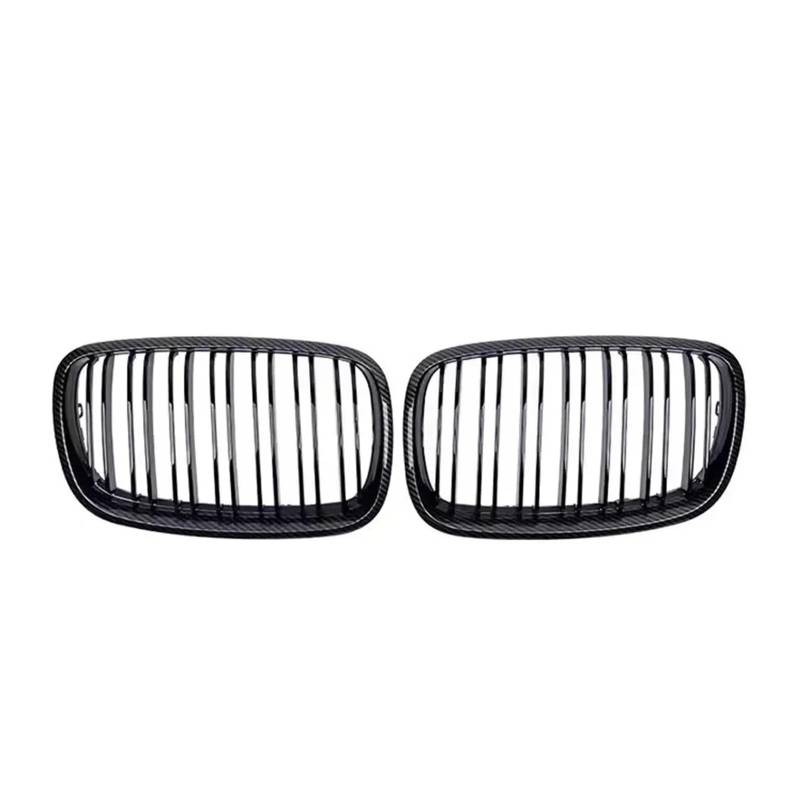 Kühlergrill Vorne Für X5 E70 Für X6 E71 2007-2014 Auto Schwarz Double Line Style Racing Grill Chrom Diamonds Style Front Upper Grills Front Kühlergrill(Double-Carton Look) von GBGWRMRYX