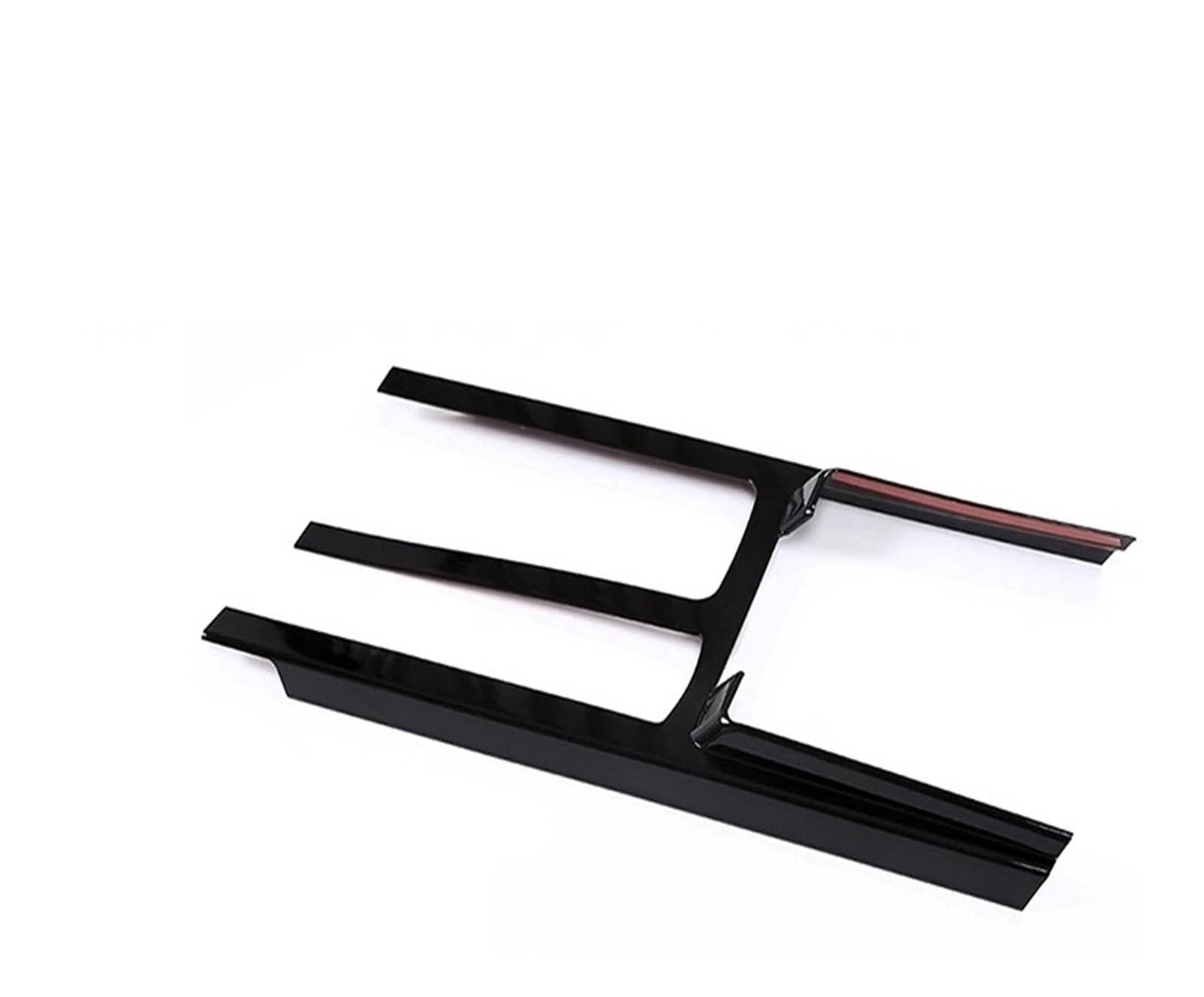 Mittelkonsole Dekor Für Land Für Rover Für Discovery 5 LR5 2017-2020 LHD Center Console Schutzrahmenverkleidung Eichenholzmaserung Abdeckung Mittelkonsole Panel(Bright Black) von GBGWRMRYX