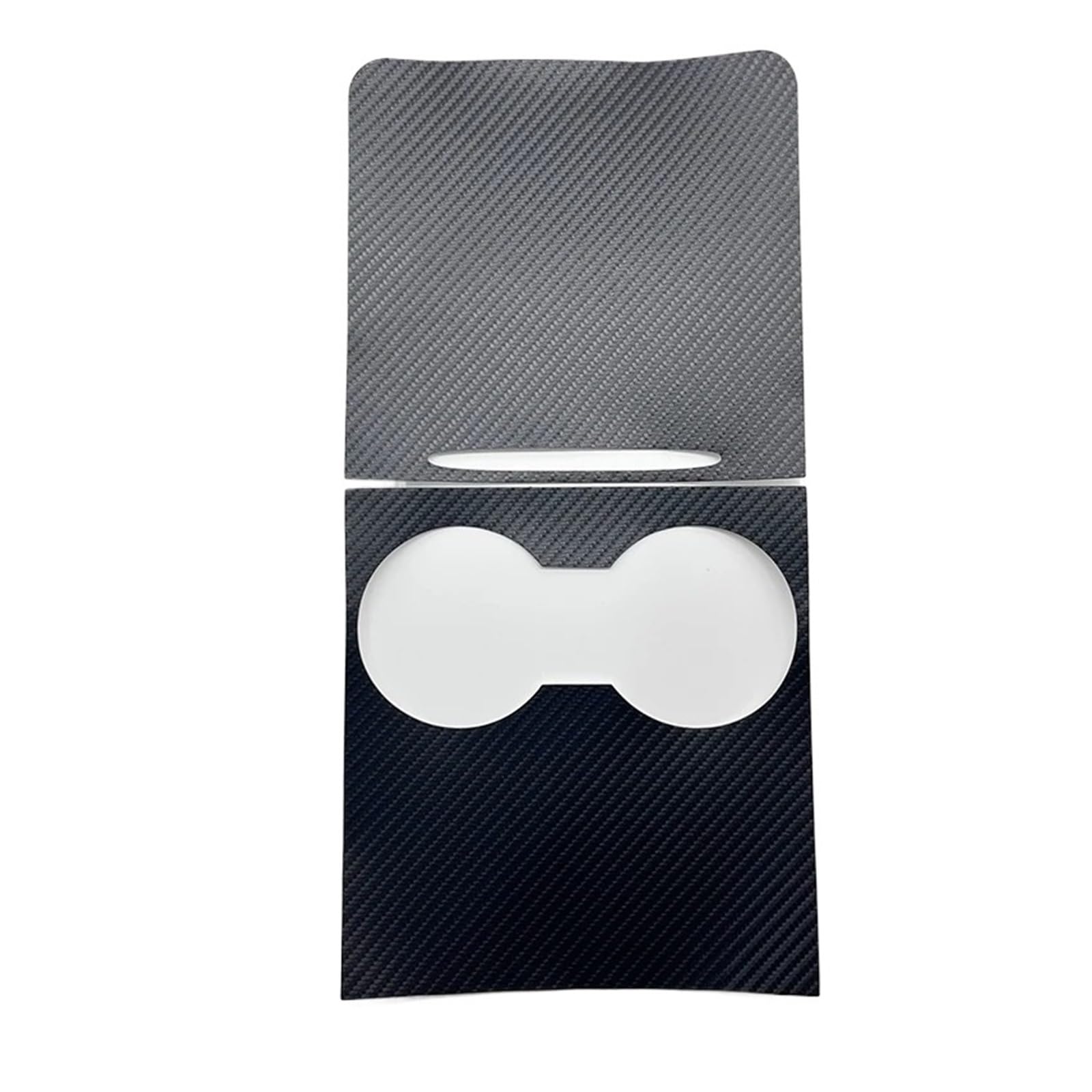 Mittelkonsole Dekor Für Tesla Für Modell 3 Für Y 2021-2023 Zentrale Bedienfeld Aufkleber Film PU Leder Center Console Protector Abdeckung Mittelkonsole Panel(Black Carbon) von GBGWRMRYX