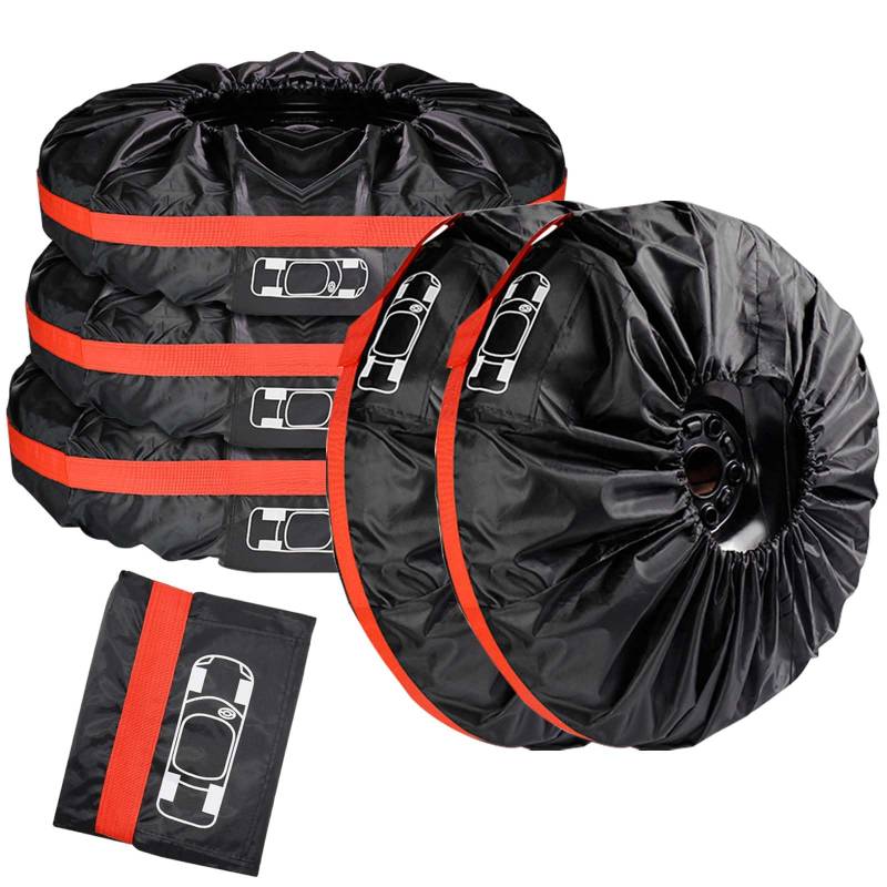 Reifentaschen Set, 5 Stück reifenschutzhülle 19-23 Zoll, reifenabdeckung Wasserabweisend Auto Reifentaschen, Waschbar Reifenschutzhülle für Sauberen Transport und Sichere Aufbewahrung, Ø80cm von GBKDQQ