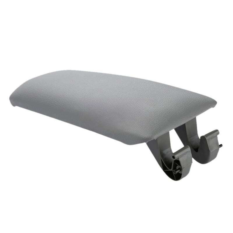Armlehne Auto,Mittelarmlehne Universal Auto 1 Stück Passend für A4 B6 B7 2002-2007 Mittelkonsole Armlehne Aufbewahrungsbox Deckelabdeckung Autozubehör Leder Auto Armlehnenverriegelungsabdeckung(Gray) von GBSONGJIN