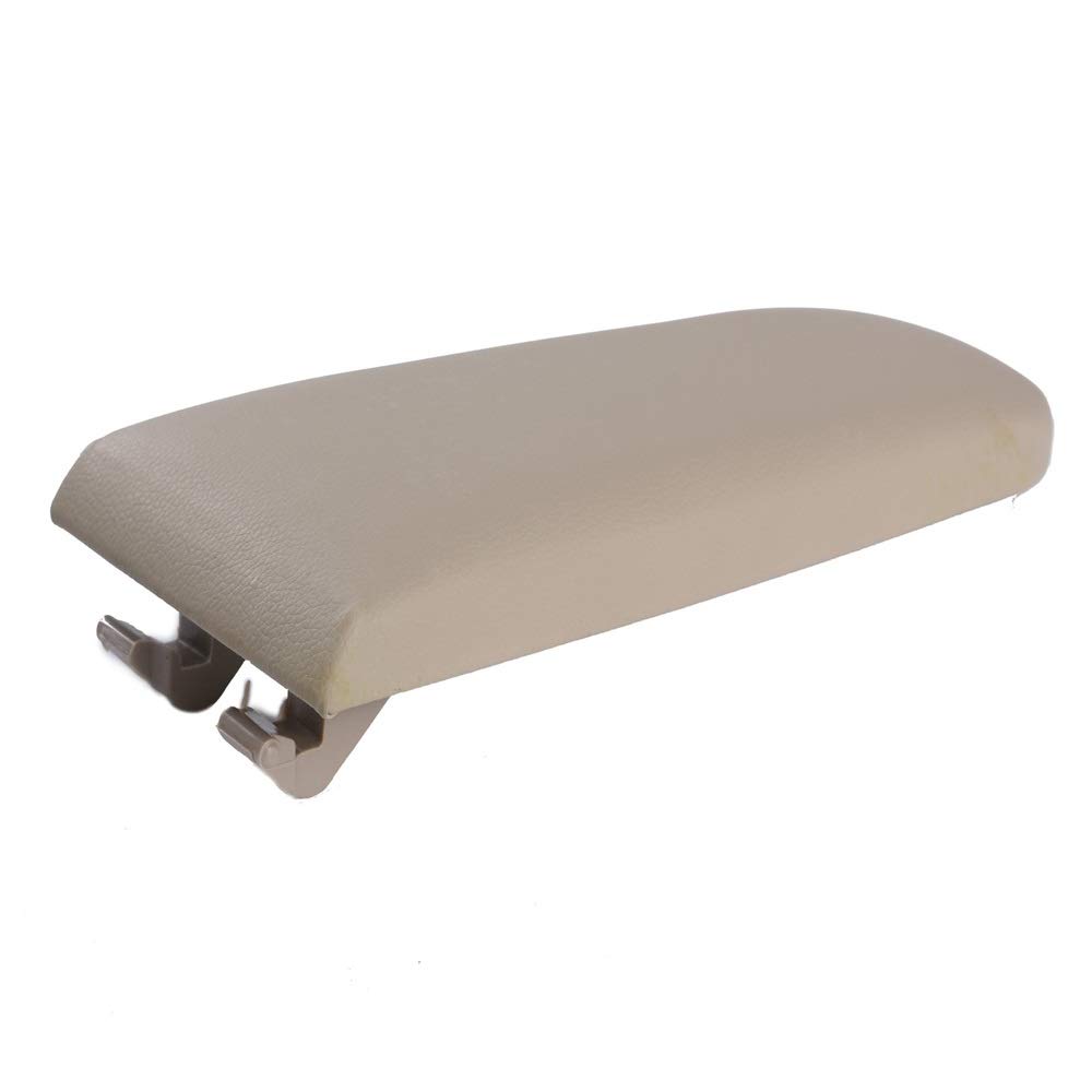 Armlehne Auto,Mittelarmlehne Universal Auto Car Center Console Arm Rest Deckel PU Leder Armlehnenabdeckung Latch für Jetta 4 Mk4 Bora B5 Käfer(Beige) von GBSONGJIN