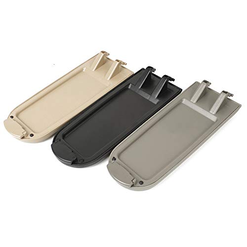 Armlehne Auto,Mittelarmlehne Universal Auto Schwarz Grau Beige Leder Auto Mittelkonsole Armlehne Abdeckung Deckel for Jetta Bora MK4 Beetle Skoda Octavia B5(Gray) von GBSONGJIN