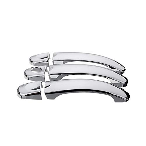 Auto TüRgriff Schale,Exterior TüRgriff Abdeckung 8 Verschiedene Style 1 Set Türgriffabdeckungen for VW for T5 2003 2004-2015 for T6 2015-up for Caddy Van 2004-2015(6pcs Chromed) von GBSONGJIN