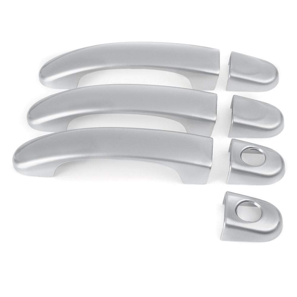 Auto TüRgriff Schale,Exterior TüRgriff Abdeckung 8 Verschiedene Style 1 Set Türgriffabdeckungen for VW for T5 2003 2004-2015 for T6 2015-up for Caddy Van 2004-2015(7pcs Grey) von GBSONGJIN