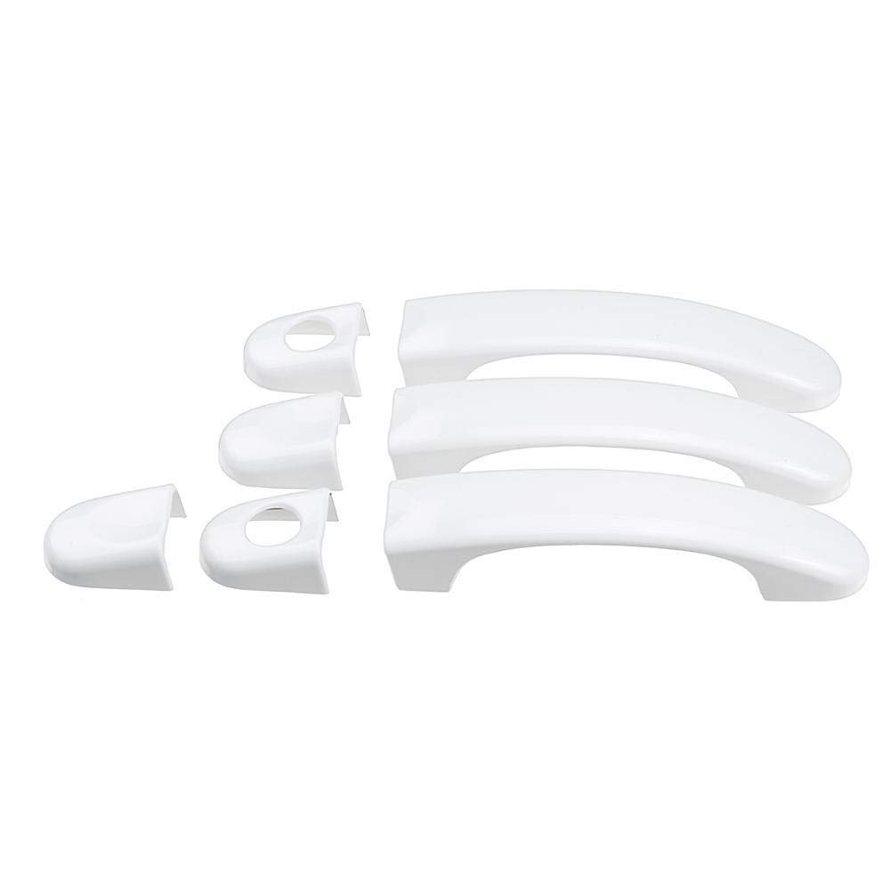 Auto TüRgriff Schale,Exterior TüRgriff Abdeckung 8 Verschiedene Style 1 Set Türgriffabdeckungen for VW for T5 2003 2004-2015 for T6 2015-up for Caddy Van 2004-2015(7pcs White) von GBSONGJIN