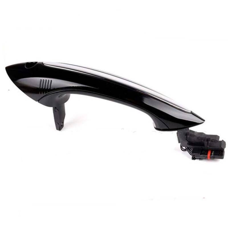 Auto TüRgriff Schale,Exterior TüRgriff Abdeckung Black Car Exterior Comfort Türgriff for BMW 5 7 Serie F01 F02 F06 F10 520D 520i 525D 528i 530D 530i(Black,Front Left) von GBSONGJIN