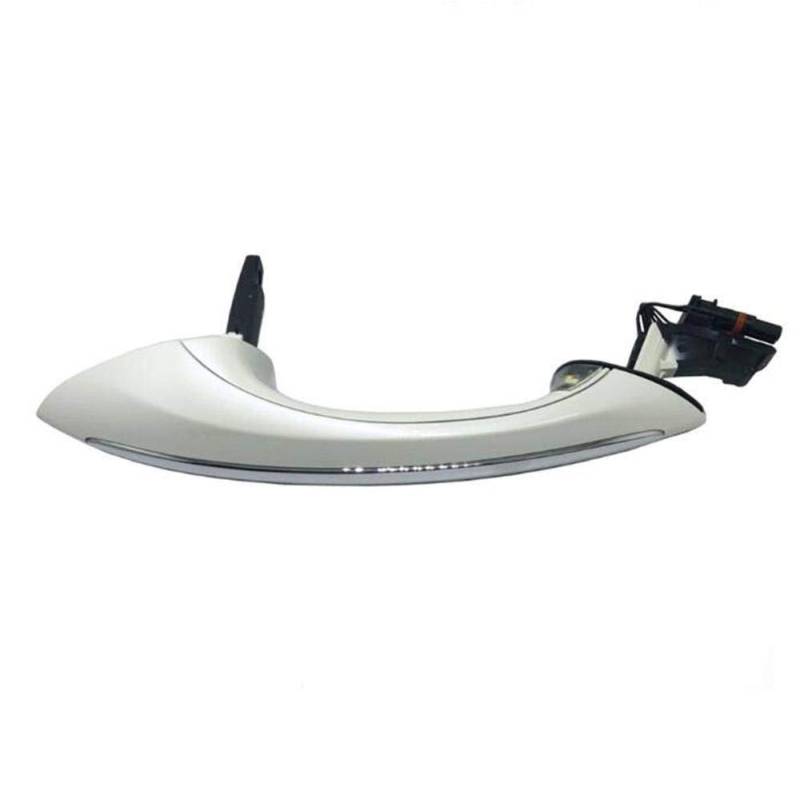 Auto TüRgriff Schale,Exterior TüRgriff Abdeckung Black Car Exterior Comfort Türgriff for BMW 5 7 Serie F01 F02 F06 F10 520D 520i 525D 528i 530D 530i(White,Front Left) von GBSONGJIN