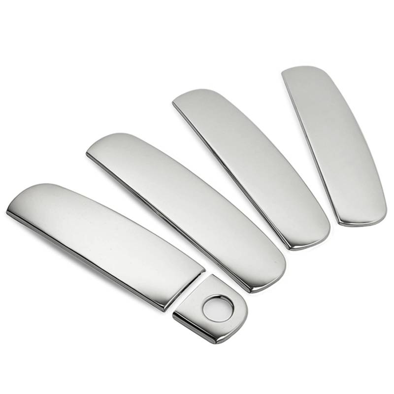 Auto TüRgriff Schale,Exterior TüRgriff Abdeckung W / 1 Keyhole Edelstahl-Chrom-Türgriff-Abdeckungsverkleidung for A3 A4 A6 S4 S6 von GBSONGJIN