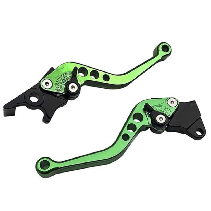 Bremshebel Motorrad,Bremshebel 2ST Legierung Motorrad Bremsgriff Motorrad-Kupplung Bremshebel Griff Sitz for Motorrad Modification(Green) von GBSONGJIN