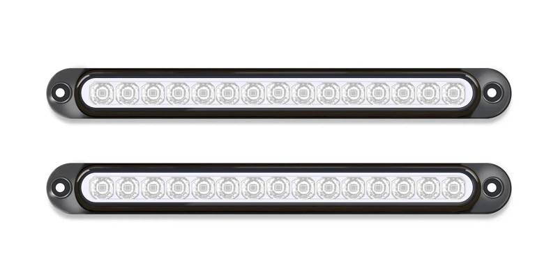 GBSONGJIN Dritte Bremsleuchte,Bremsleuchte 2 stücke Rückleuchten Dritte Bremsleuchte Lkw-Kontrollleuchte 12/24 V Seitenwarnleuchten Stoppmarkierungsleuchten Blinker(White) von GBSONGJIN