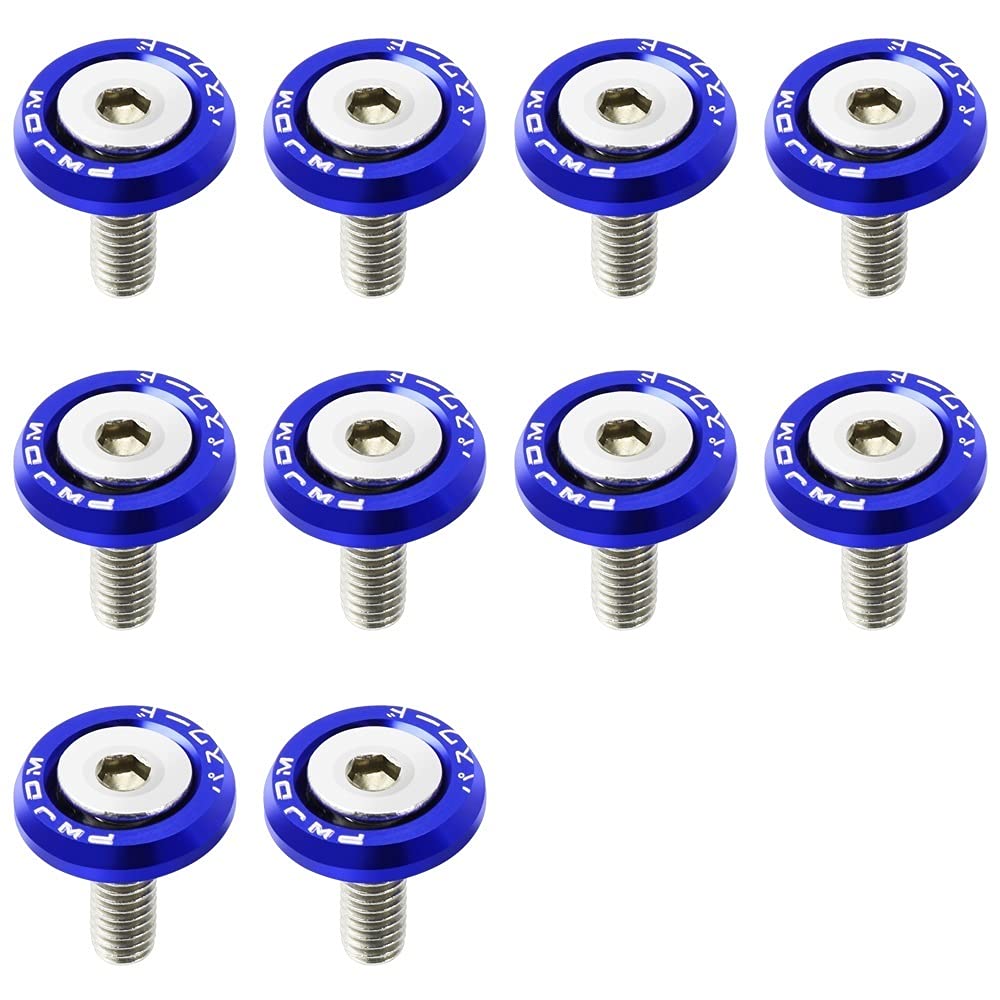 KotflüGel Unterlegscheibe Schraube 20x car modifizierte Schraubendichtungen Sechs Farben(Blue) von GBSONGJIN