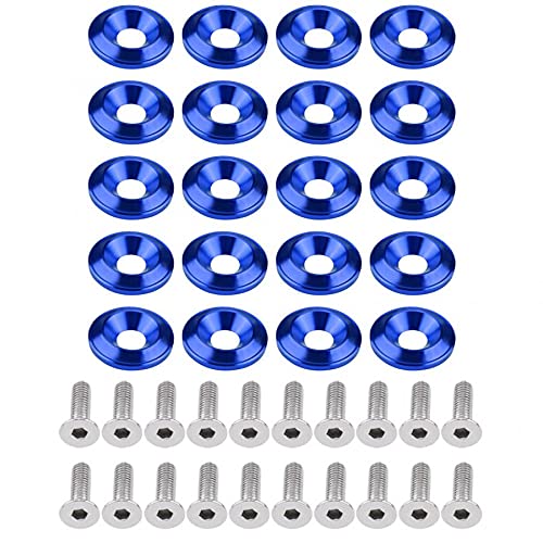 KotflüGel Unterlegscheibe Schraube Für Bolzen 20 stücke Aluminium-Bumper/Fender-Waschmaschine Bolzen Motor Bay Dress Up Kit Autozubehör(C) von GBSONGJIN