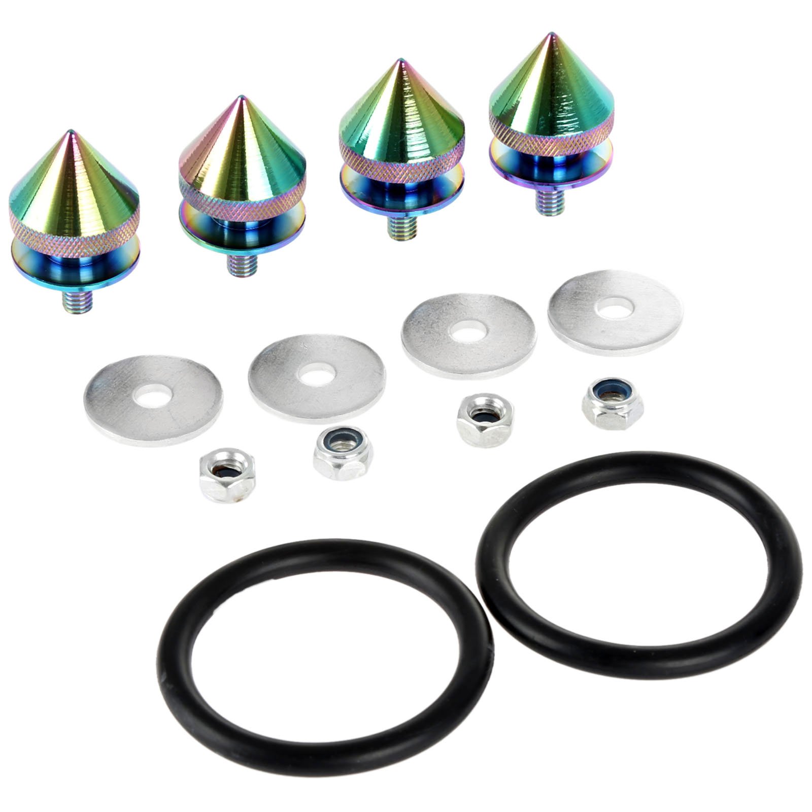 KotflüGel Unterlegscheibe Schraube Universal Aluminium Quick Release Fastener Kit Waschmaschine Nuss für Bumper Trunk Hatch Engine Bay Dress Up Kit KotflüGel Unterlegscheibe Schraube Universal Aluminium Quick Release Fastener Kit Waschmaschine Nuss für Bumper Trunk Hatch Engine Bay Dress Up Kit von GBSONGJIN