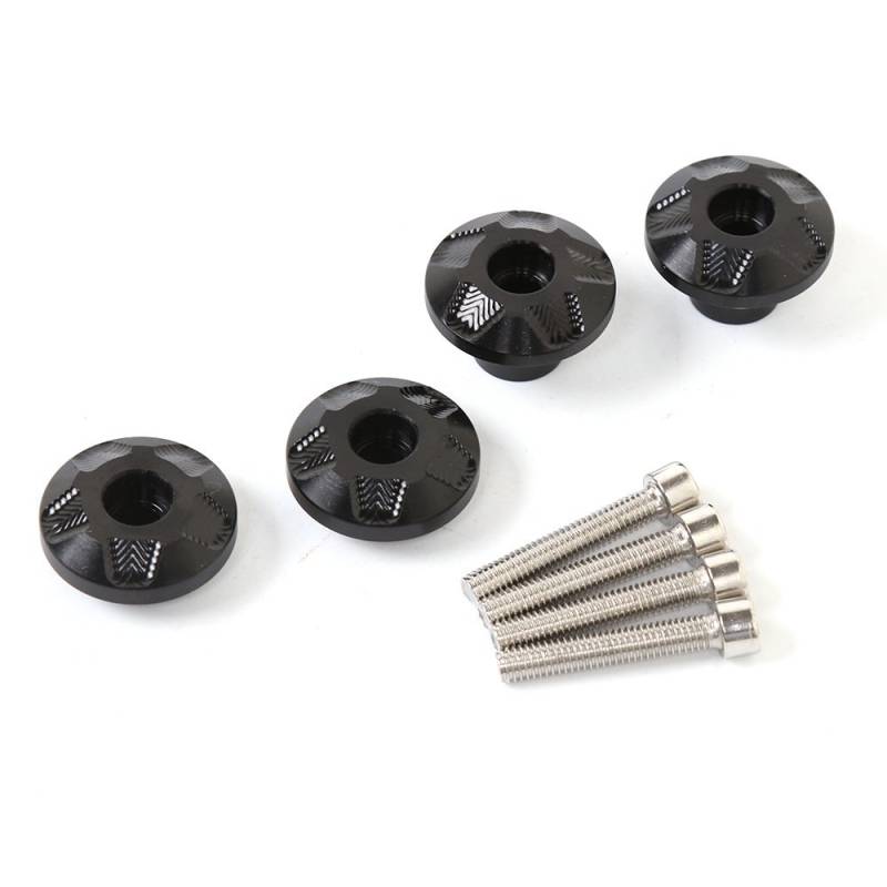 KotflüGel Unterlegscheibe Schraube Universal CNC Front Fender Rahmenschieber Schrauben Gabelschutz(Black) von GBSONGJIN