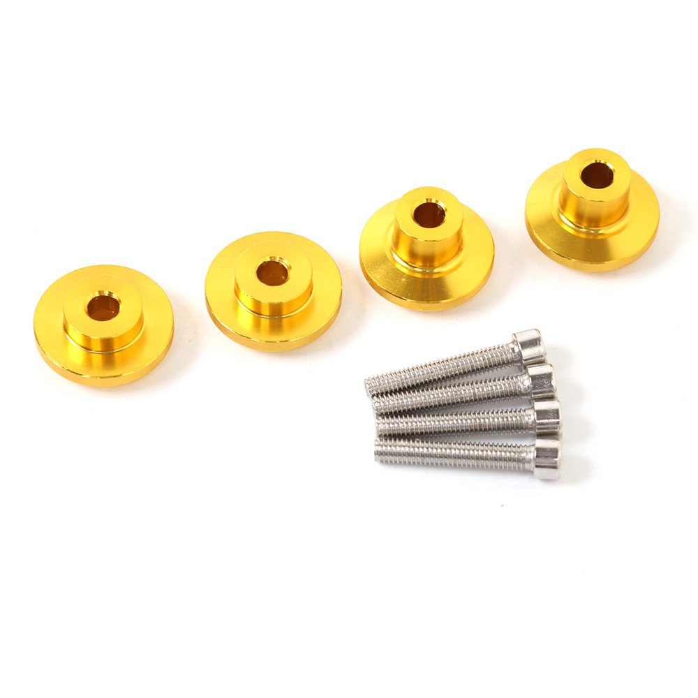 KotflüGel Unterlegscheibe Schraube Universal CNC Front Fender Rahmenschieber Schrauben Gabelschutz(Gold) von GBSONGJIN