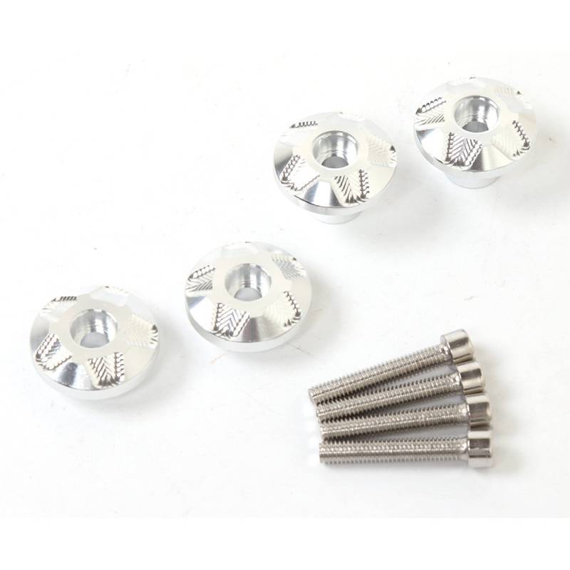 KotflüGel Unterlegscheibe Schraube Universal CNC Front Fender Rahmenschieber Schrauben Gabelschutz(Silver) von GBSONGJIN