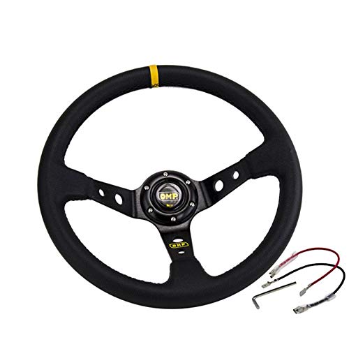 Lenkrad Auto,Sportlenkrad Auto-Modifikation Sport Lenkrad Universal 14 Zoll / 35 0MM PVC. Leder-Auto-Renn-Lenkräder(C) von GBSONGJIN