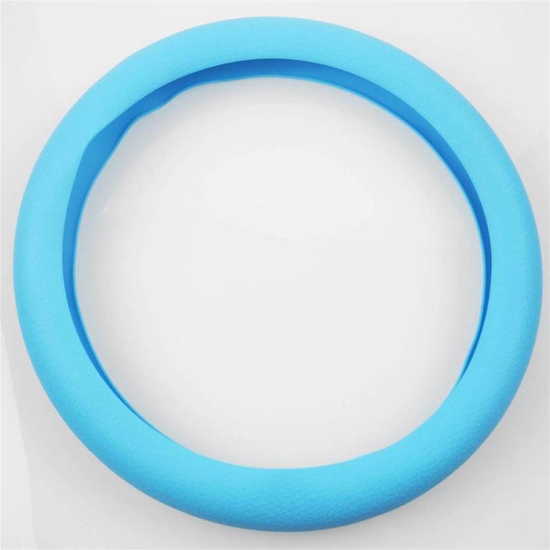 Lenkradbezug,Lenkradbezug Leder Universal-Auto-Lenkrad deckt extrem weiche Silikon-Skiddichte Lenkradkoffer-Automobilzubehör ab(Light Blue) von GBSONGJIN