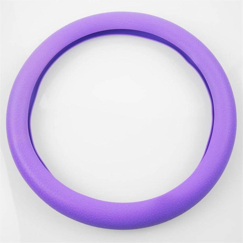 Lenkradbezug,Lenkradbezug Leder Universal-Auto-Lenkrad deckt extrem weiche Silikon-Skiddichte Lenkradkoffer-Automobilzubehör ab(Purple) von GBSONGJIN
