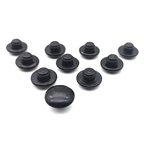 Radschraubenkappen,Radmuttern Kappen 10 stücke Universal Sechskantbuchse Bolzen Schraubenmutter Kopf Abdeckkappe M8 8mm M10 10mm M6 6mm Gebrauch for Suzuki BMW(Black,M8) von GBSONGJIN