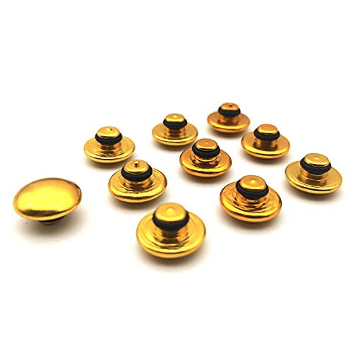 Radschraubenkappen,Radmuttern Kappen 10 stücke Universal Sechskantbuchse Bolzen Schraubenmutter Kopf Abdeckkappe M8 8mm M10 10mm M6 6mm Gebrauch for Suzuki BMW(Gold,M10) von GBSONGJIN