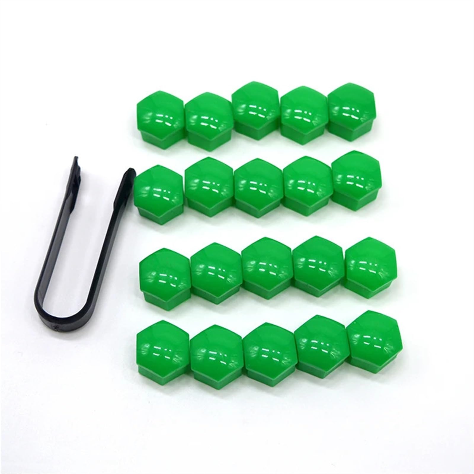 Radschraubenkappen,Radmuttern Kappen 17/19/21mm Radmutterkappe Rostfreier Autonaben-Autoreifen-Schraubverschluss Außendekoration Gewidmet Schutz(Green,17MM) von GBSONGJIN