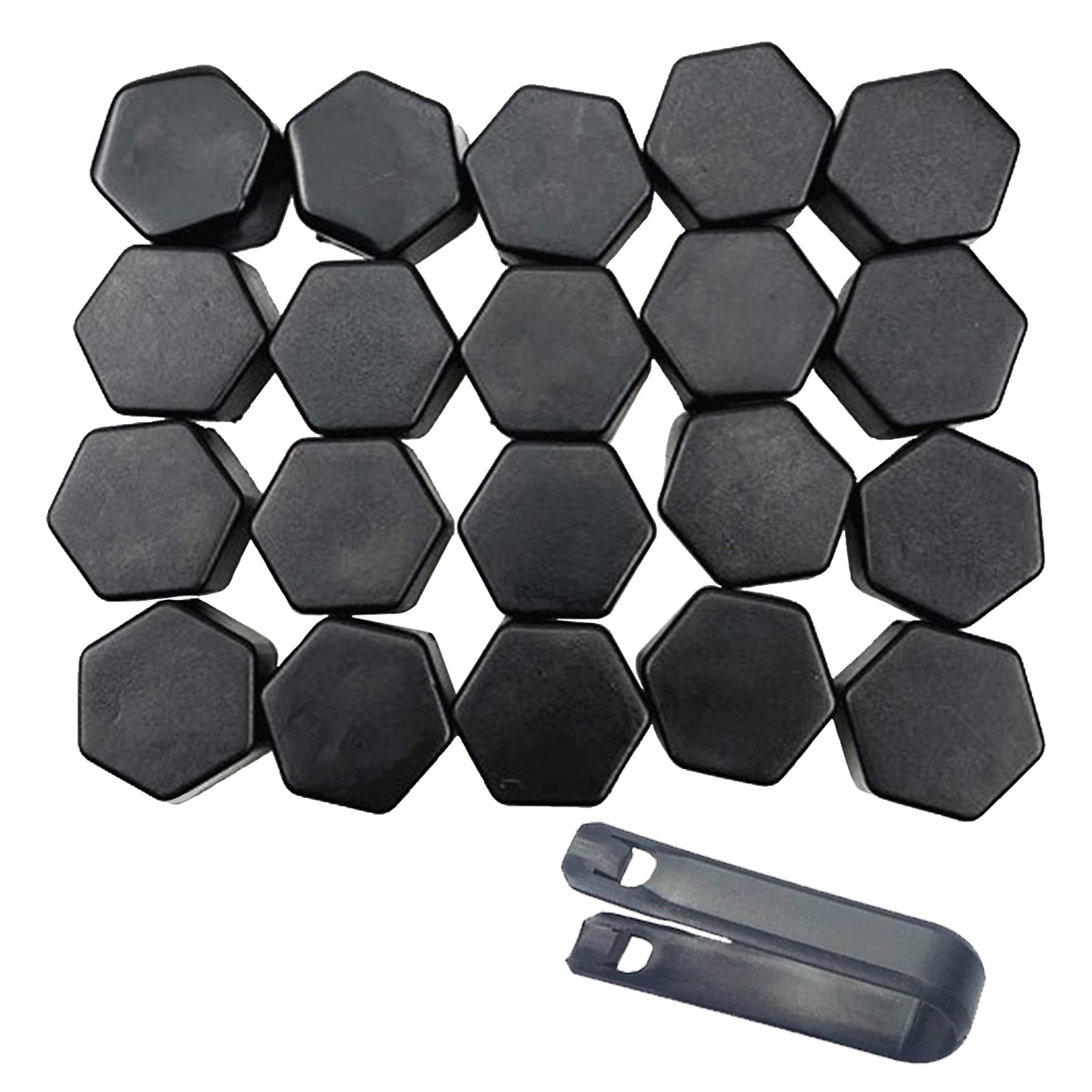 Radschraubenkappen,Radmuttern Kappen 2. 0 STÜCKE 1. 7mm 4 Farben Auto Radkappen Bolzen Abdeckungen Muttern Auto Rad Nabenschutz Schraubkappe Styling Anti Rostabdeckung Auto Accessorie(Black) von GBSONGJIN