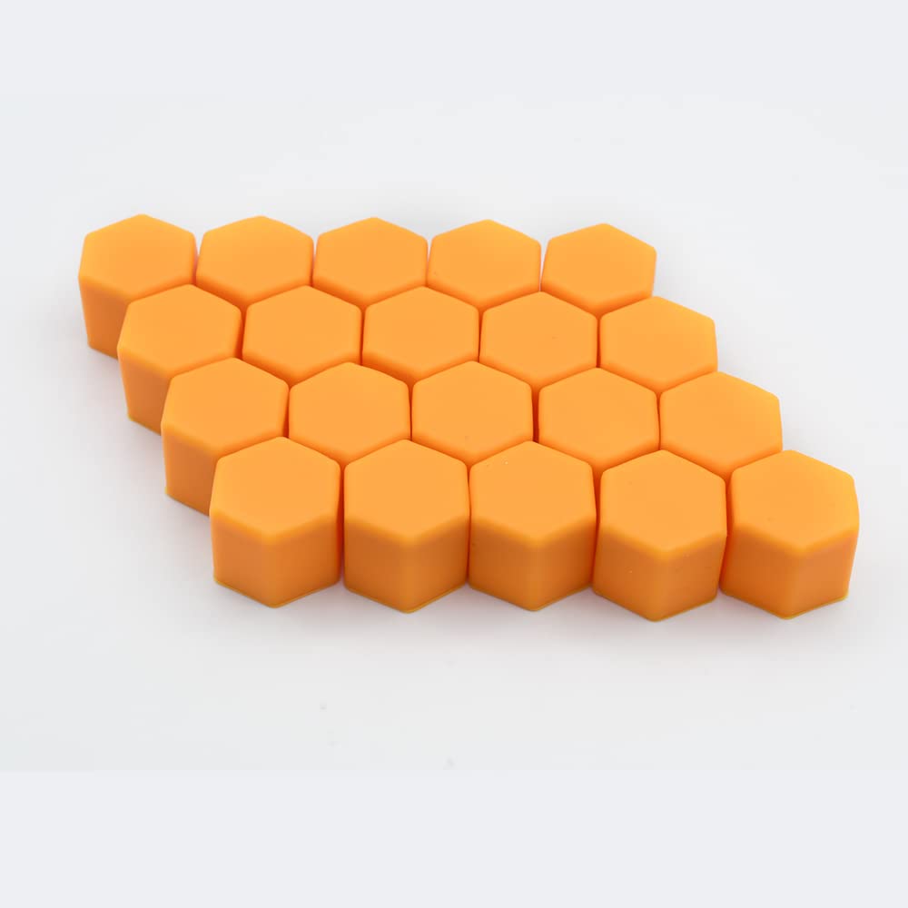 Radschraubenkappen,Radmuttern Kappen 20 Stück 17 mm 19 mm 21 mm schwarze Auto-Radkappen Schrauben Abdeckungen Muttern Silikon Auto Radnabenschutz Schraubverschluss Styling Anti-Rost-Abdeckung(Orange B Radschraubenkappen,Radmuttern Kappen 20 Stück 17 mm 19 mm 21 mm schwarze Auto-Radkappen Schrauben Abdeckungen Muttern Silikon Auto Radnabenschutz Schraubverschluss Styling Anti-Rost-Abdeckung(Orange B von GBSONGJIN