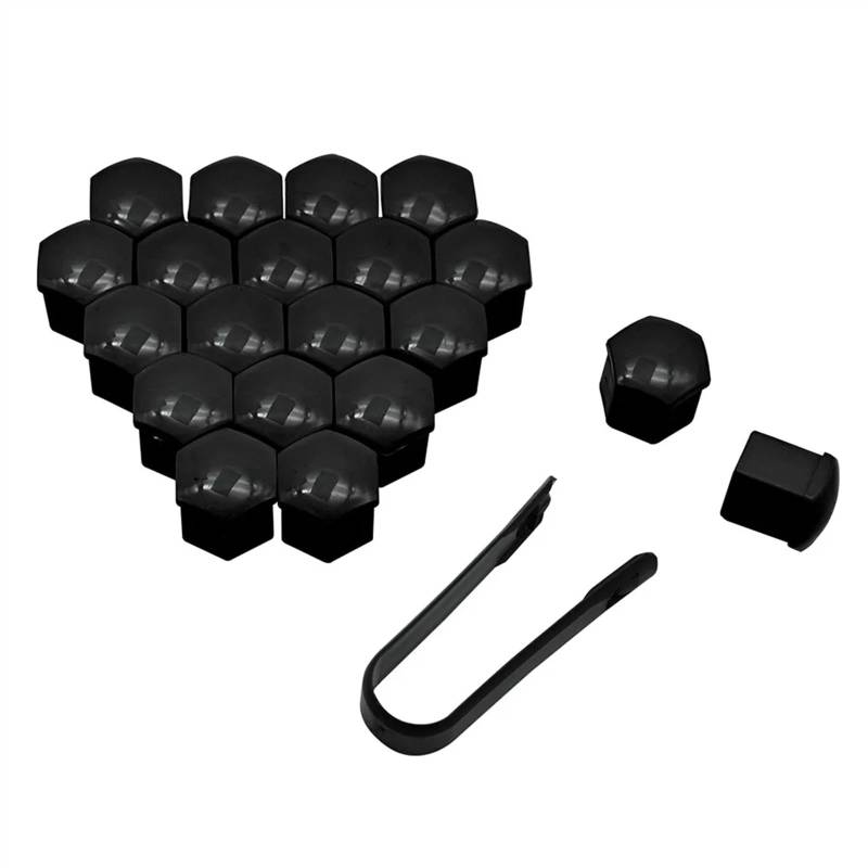 Radschraubenkappen,Radmuttern Kappen 20 Stück Auto-Radmutternkappen, Abdeckungen for die Mitte, Schutz passend for Leichtmetallfelgenschraubenkappen 19 mm, 17 mm, 21 mm, Autoreifenmuttern- und Bolzen- von GBSONGJIN